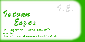 istvan eszes business card